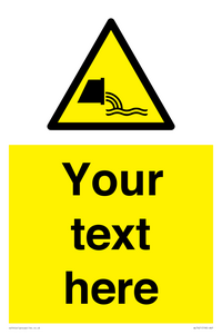 Custom Warning sewage effluent outfall